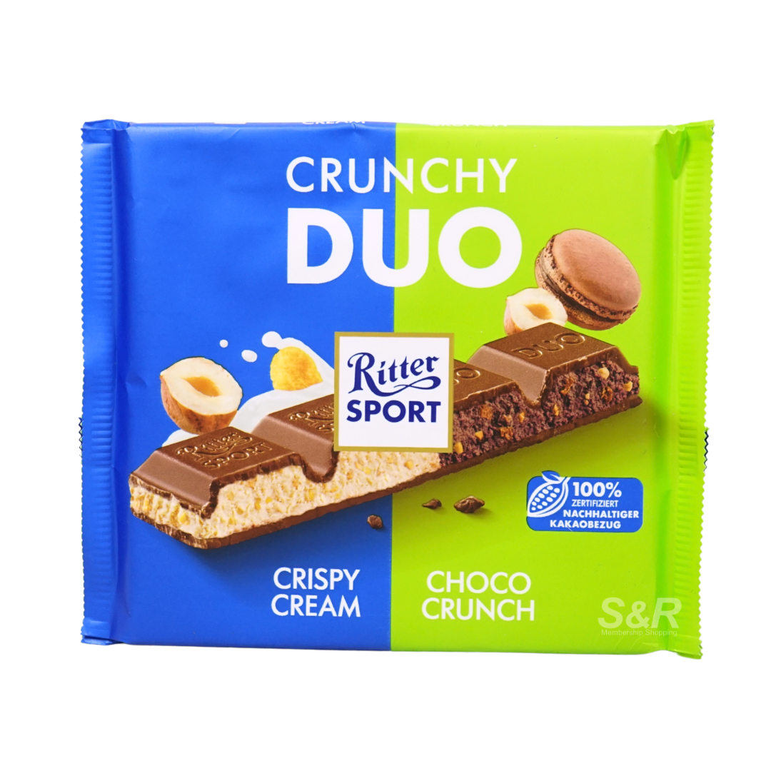 Rittersport Crunchy Duo Crispy Cream and Choco Crunch 218g